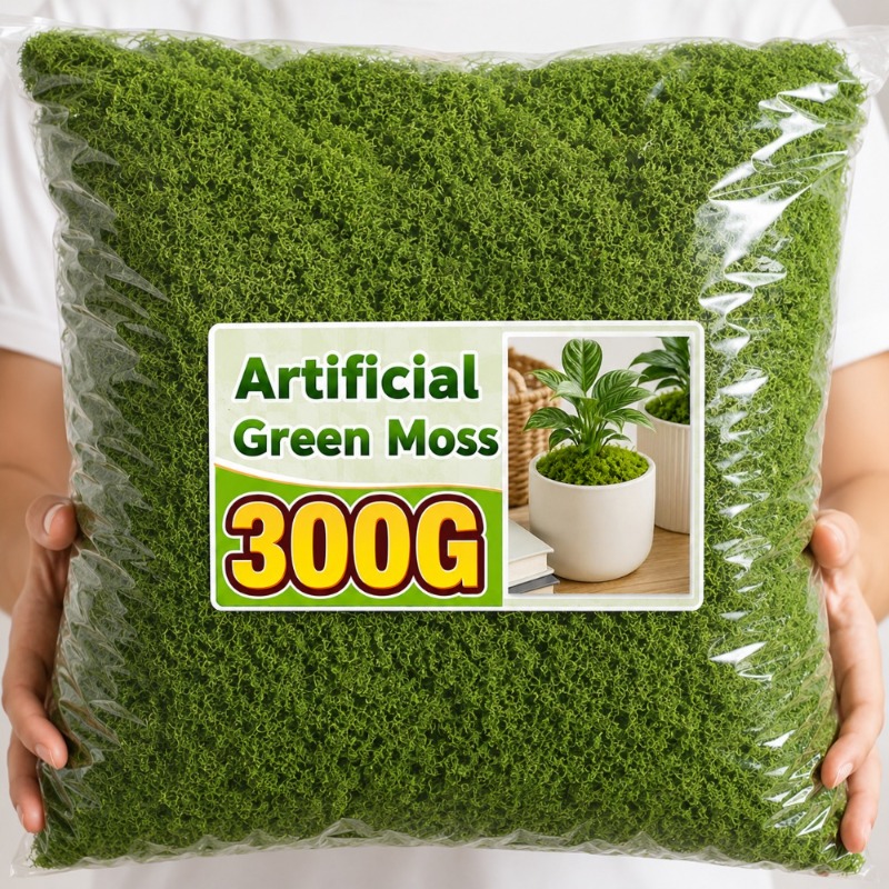 Sphagnum Moss Dry - Kunstmatig groen mos, nepmos voor knutselwerk,